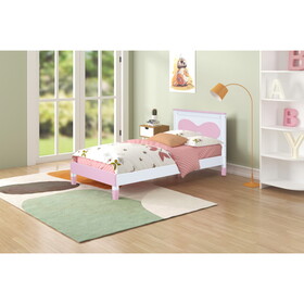 Twin size Wooden Bow Bed W2125140512