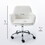 Hengming Faux Fur Home Office Chair,Fluffy Fuzzy Comfortable Makeup Vanity Chair,Swivel Desk Chair Height Adjustable Dressing Chair for Bedroom W21256753