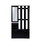 Three in One Combination Model Gate Cabinet with Shoe cabinet+Hang shelf+ Mirror,Black