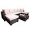 Outdoor Garden Patio Furniture 7-Piece PE Rattan Wicker Cushioned Sofa Sets and Coffee Table, patio furniture set;outdoor couch;outdoor couch patio furniture;outdoor sofa;patio couch W213S00039
