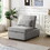 Folding Ottoman Sofa Bed Gray W214104023