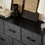Dresser for Bedroom with 5 Drawers, Wide Chest of Drawers, Fabric Dresser, Storage Organizer Unit with Fabric Bins for Closet, Living Room, Hallway, Nursery, Dark Grey W2151130598
