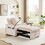 3-in-1 Sofa Bed, Convertible Sleeper Chair Sofa Bed Adjustable Pull Out Sleeper Chair Bed Multi-Pockets Folding Sofa Bed for Living Room Bedroom Small Space W2151142226