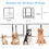 16 Panels Dog Playpen for outdoor,yard,camping,24"Height dog fence with 2 doors. W2151P177941