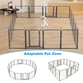 16 Panels Dog Playpen for outdoor,yard,camping,31.6"Height dog fence with 2 doors. W2151P177945