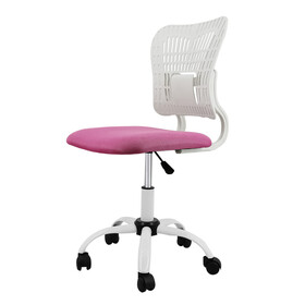 Home Office Chair Ergonomic Desk Chair Mesh Computer Adjustable Height Seat 360&#176; Swivel Gaming Armless Chair Task-Pink W2163138754