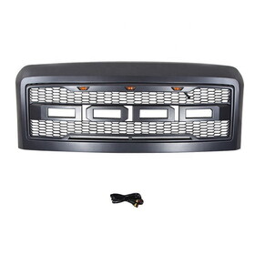 Grill for 2008 2009 2010 Ford F250 F350 F450 Raptor Grill Matte Black w/E Lights with Letters W2165128503
