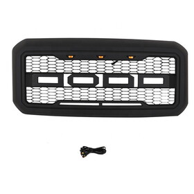 Grille for 2011 2012 2013 2014 2015 2016 Ford F250 F350 Super Duty Raptor Style Grill Matte Black W2165128507