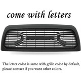 Front Grille for 2013 2014 2015 2016 2017 2018 RAM 2500/3500 Grill Big Horn Style w/Letters Matte Black W2165128630