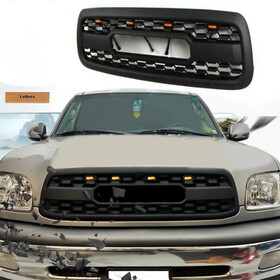 Front Gril for 1st Gen 2000 2001 2002 Toyota Tundra TRD Pro Grill with Letters Matte Black W2165P164737