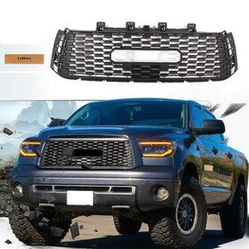 Grille Repalcement Fits for 2nd Gen 2010 2011 2012 2013 Toyota Tundra Trd Pro Grille w/letters W2165P164738