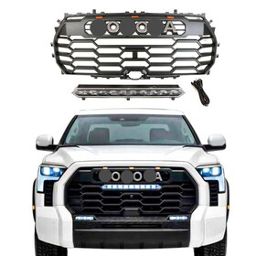 Grill for 2022-2023 2024 Toyota Tundra Trd Pro Grill Replacement with Light Bar W2165P164899
