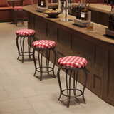 Bar Stools,Set of 2 Bar Chairs,25.5in Counter Bar Stools,Country Style Industrial,Easy to assemble, with Footrest for Indoor Bar Dining Kitchen W2167130768
