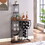 11 Bottle Wine Bakers Rack, 5 Tier Freestanding Wine Rack with Hanging Wine Glass Holder and Storage Shelves, Wine Storage Home Bar for Liquor and Wine Storagefor Kitchen, Dining Room W2167130778