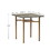 Dining Set for 2, Squre wooden Dining Table with 4 Legs and 2 Metal Chair for Home Office, Kitchen, Dining Room W2167131143