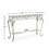 Modern Style Fancy Glass and Metal Table for Entrance, Console Tables for Entryway, Sturdy Hallway Table with Storage, Easy assembly Sofa Tables for Living Room W2167132674