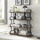 4 Tier Office Bookcase Shelf Rustic Wood Metal Bookshelves Freestanding Open Book Shelf, Industrial Tall Corner Bookcase Easy to assemble for Home Office, Living Room and Bedroom, W2167141876
