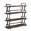 4 Tier Office Bookcase Shelf Rustic Wood Metal Bookshelves Freestanding Open Book Shelf, Industrial Tall Corner Bookcase Easy to assemble for Home Office, Living Room and Bedroom, W2167141876