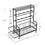 4-Tier Metal Storage Organizer with Rolling Wheels for Basketball Sports Equipment Organizer for Yoga Mat Larger Ball Storage Rack with Baskets and Hooks, Indoor or Outdoor for Tennis Racket,Football