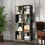 4-Tier Storage Shelves, Bookcase Display Storage Shelf Corner Shelf for Small Space, Living Room W2167P192775