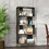 4-Tier Storage Shelves, Bookcase Display Storage Shelf Corner Shelf for Small Space, Living Room W2167P192775