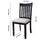 Upholstered Seating Comfortable Black Dining Chairs Set of 2 for Farmhouse, Kitchen W2170140353