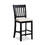 Set of 2 Seating for Dining Counter Height Chairs Rustic Backrest Neutral Color with Foot Support High Chairs Kitchen Dining Furniture for Kitchen, Bar, Club W2170140356