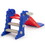 3 in 1 Freestanding Toddler Slide, Indoor Outdoor Playground with Basketball Hoop and Ball for Kids Under 3 Years, Red & Blue W2181139443