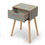 Set of 2 Nightstand, Wooden End Table with Storage Drawer, Beside Table Side Table for Living Room, Bedroom, Small Spaces, Rusty Green W2181P144013