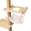 Wall-Mounted Cat Scratching Pad for Small to Large Cat, Indoor Wood Cat Tree with Hammock, Cat Scratcher Perch W2181P144463