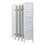 Sycamore wood 8 Panel Screen Folding Louvered Room Divider - Old white W2181P145305