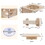 Wall Mounted Cat Tree, Cat Wall Furniture with Capsule Bed, Cushioned Shelf, Scratcher, Floating Wood Cat Tree for Indoor Cats Kitties, 3 PCS W2181P145875