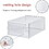 Foldable Shoe Box; Stackable Clear Shoe Storage Box - Storage Bins Shoe Container Organizer; 8 Pack; White W2181P147486