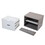 Set of 2 Bedside Table with Two Drawer Storage Design for Living Room Sofa - Gray W2181P147515