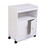 Wood Kitchen Microwave Cabinet Cart with 4 Universal Wheels and Roomy Inner Space for Home Use, White W2181P147516