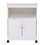 Wood Kitchen Microwave Cabinet Cart with 4 Universal Wheels and Roomy Inner Space for Home Use, White W2181P147516