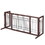 38"-71" Adjustable Wooden Pet Gate for Dogs, Indoor Freestanding Dog Fence for Doorways, Stairs, Deep Brown W2181P149184