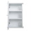 Wall Mounted Cabinet, Hanging Medicine Cabinet with 3 Tiers, Single Louvered Door, Floating Cupboard for Home Bathroom Bedroom, White W2181P151565