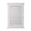 Wall Mounted Cabinet, Hanging Medicine Cabinet with 3 Tiers, Single Louvered Door, Floating Cupboard for Home Bathroom Bedroom, White W2181P151565
