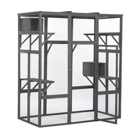 Extra Large Cat Cage - Gray W2181P151913