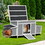 Weatherproof Wood Chicken Coop with Nesting Boxes, Indoor Outdoor, Gray W2181P151916