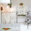 Set of 6 RC String Light Pole, 9 FT Lighting Stand with Horn Shape Hooks, LED Solar Bulbs for Parties, Christmas W2181P152206