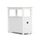 End Table with Charging Station, Narrow Sofa Side Table, Wooden Nightstand, Bedroom Living Room Furniture, White W2181P152411