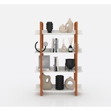 Solid wood bookshelf, The four layer multifunctional open shelf can also be used as a bookshelf or plant rackbookshelf or plant rack W2181P152412