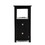 End Table with Charging Station, Narrow Sofa Side Table, Wooden Nightstand, Bedroom Living Room Furniture, Black W2181P152443
