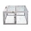 Folding Rabbit Hutch with Roosting Bar, Wood Collapsible Guinea Chick Run, Outdoor Bunny Cage, Portable, Gray W2181P152980