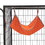 4-Story Pet Cage, Bunny Hutch with Ladder, Lockable Wheels and Removable Tray, Black and Orange W2181P153020