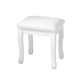 Solid wood square stool - white W2181P154128