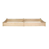 Raised Garden Bed Wooden Planter Box 2 Separate Planting Space W2181P154357