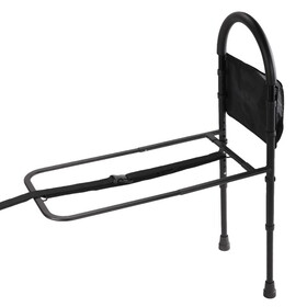 Bed assist Bar with Storage Pocket, Height Adjustable Bed Rail for Elderly Seniors, Handicap, Kids, Adjustable Bedrail Cane fits King, Queen, Full, Twin, Black W2181P154904